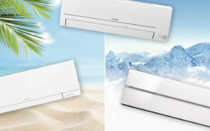 Dvojna zmaga, klimatske naprave, ki ogrevajo in hladijo