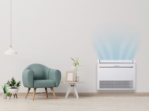 Toplo ogrevanje s talno klimo Mitsubishi