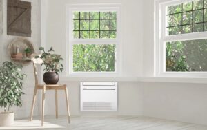 Talne klimatske naprave — za prostore z velikimi okni