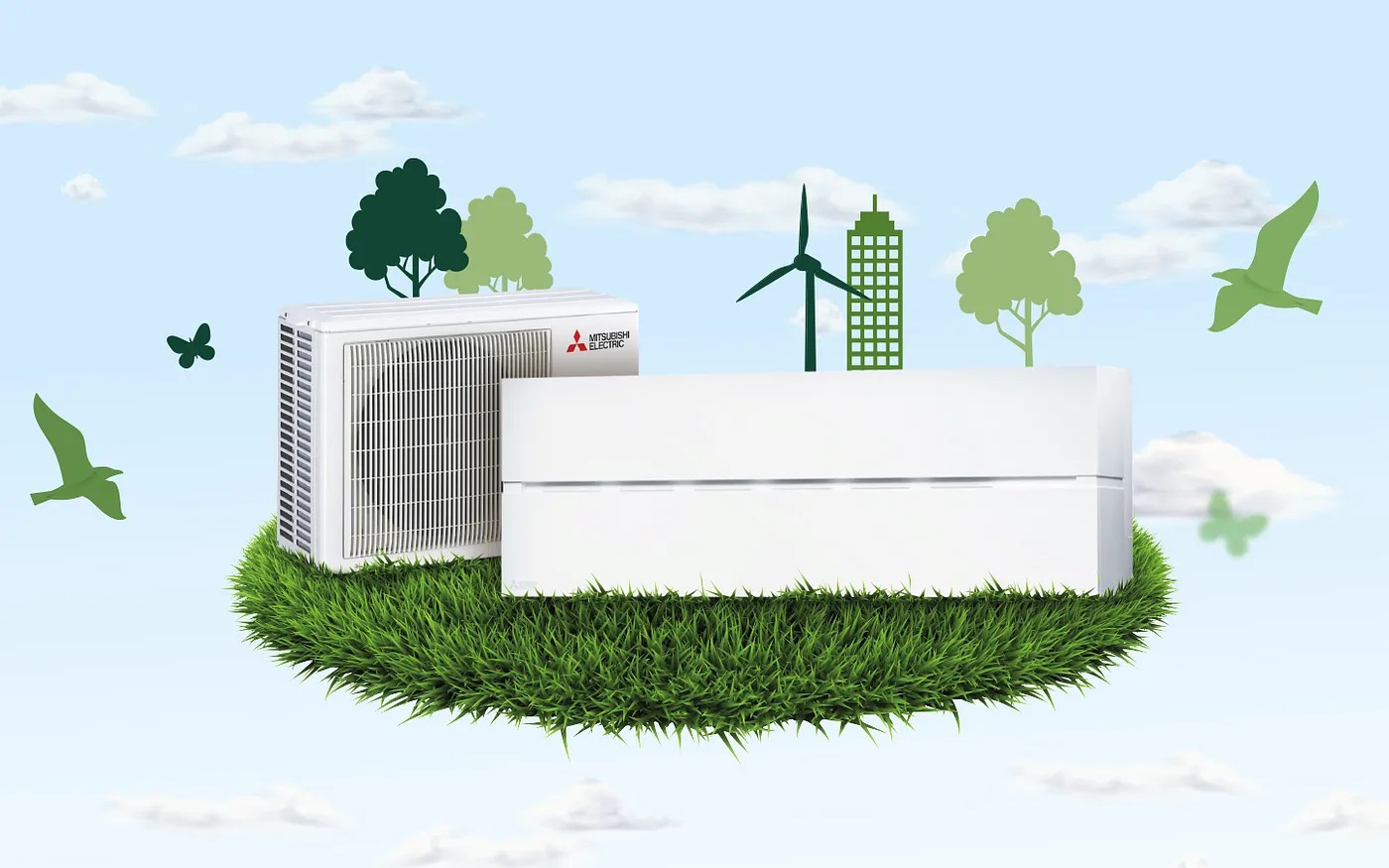 Ogrevanje doma s klimatsko napravo Mitsubishi Electric pozimi