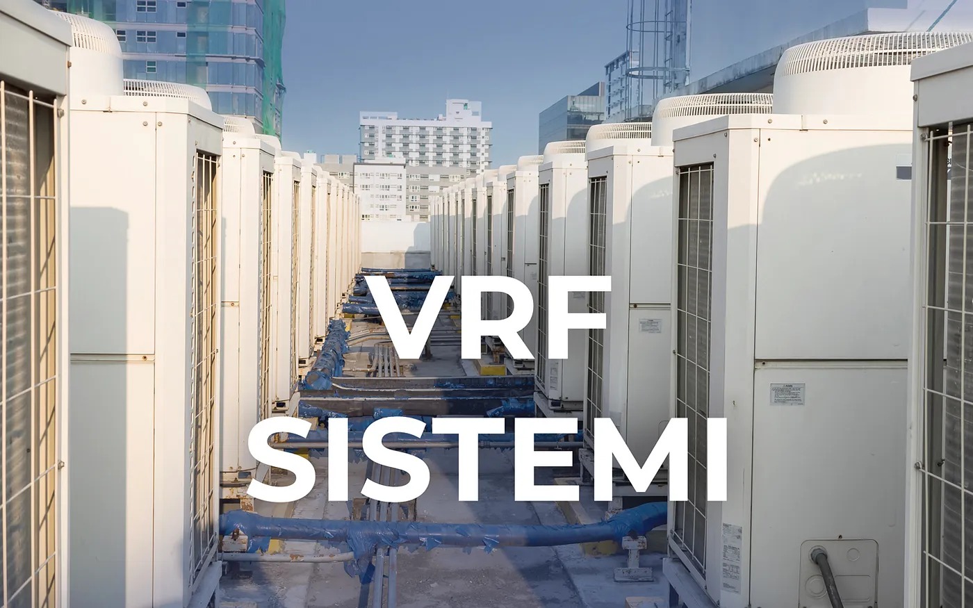 VRF klimatski sistem nameščen v poslovni stavbi